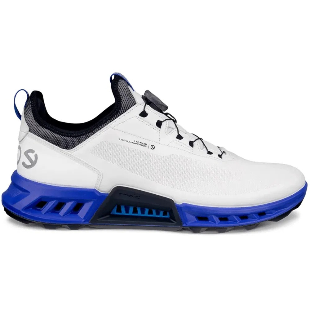 (美品)ECCO MEN'S GOLF BIOM C4 CHOE  BOA Ecco Men's Biom C4 BOA Golf Shoes - White/Virtual - Maple Hill Golf